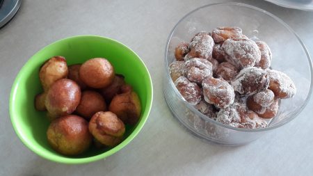 Mini pączki na serku homogenizowanym