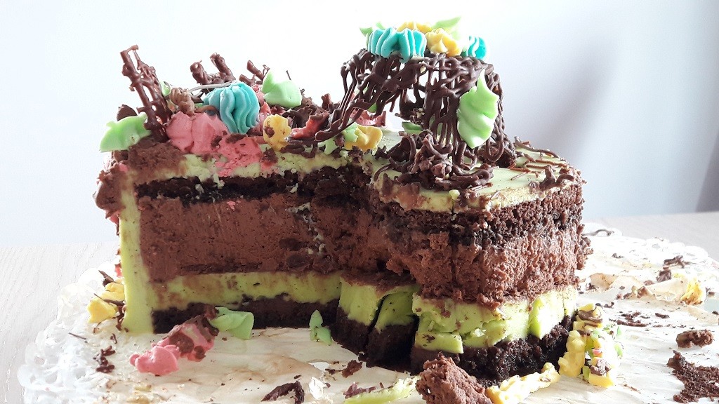 Tort miętowo-czekoladowy