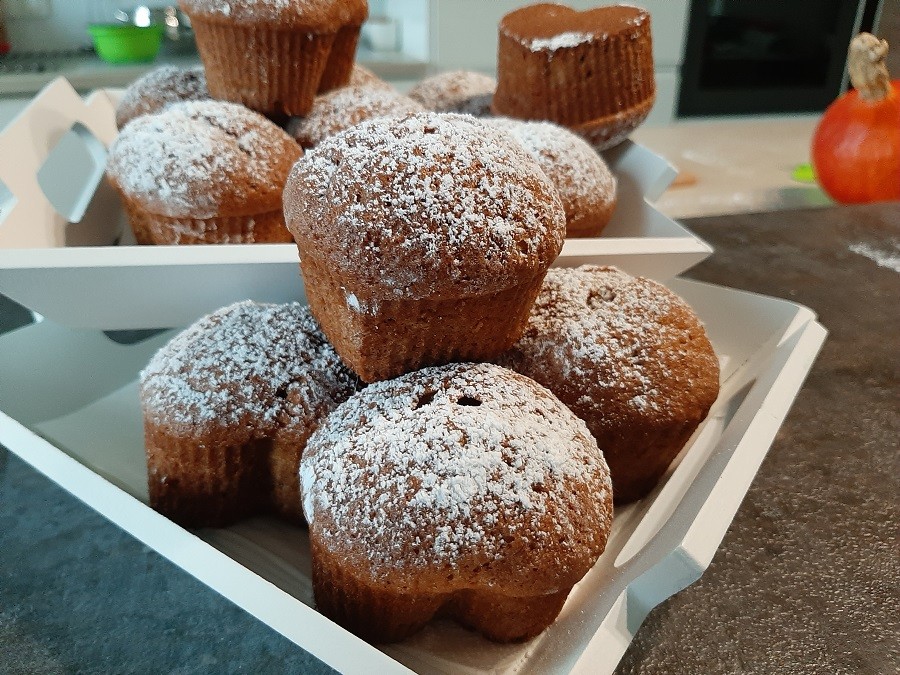 Puszyste muffinki bananowe