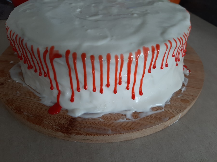 Czerwona polewa (drip) do tortów i ciast