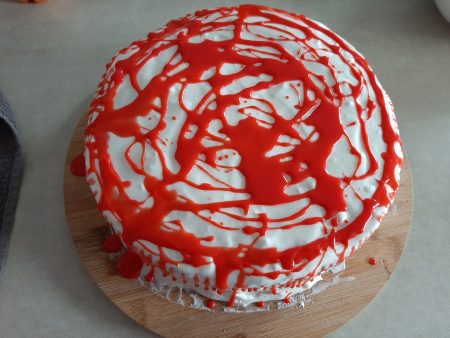 Czerwona polewa (drip) do tortów i ciast