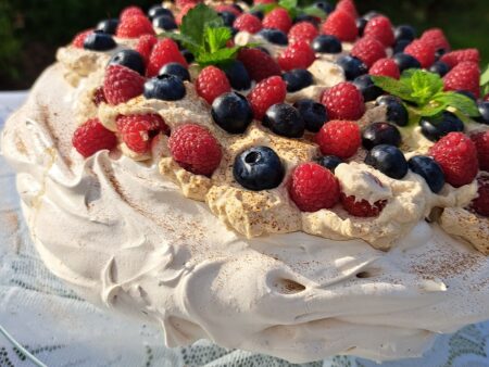 Kawowa Pavlova – beza idealna