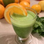 Zielony koktajl: szpinak-banan-pomarańcza